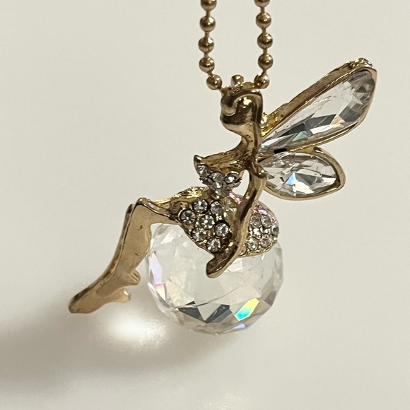 Beautiful Fairy Angle Wing Dancer Suncatcher Charm Pendant Necklace - Picture 4 of 16